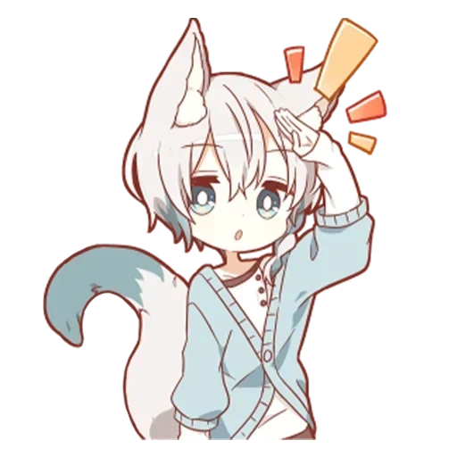 kuhn, kelinci kecil, kelinci kun, anime neko, karakter anime