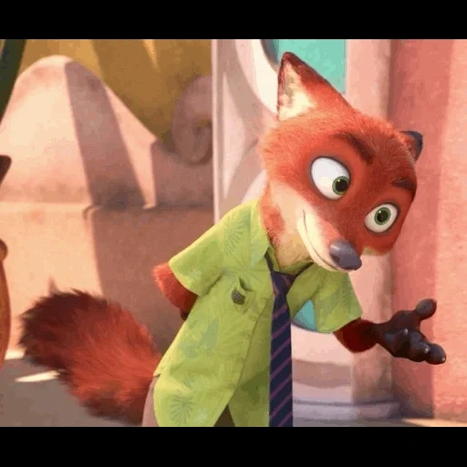 nick wilde, pelli di animali, animal city stop cornice, judy hobbs animal city, animal city cartoon 2016