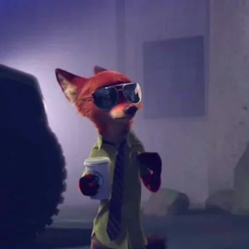 cuirs et peaux, nick l'ours en fourrure, fox nick zootown, remorque de la ville des peaux d'animaux 2, beast city nick wilde