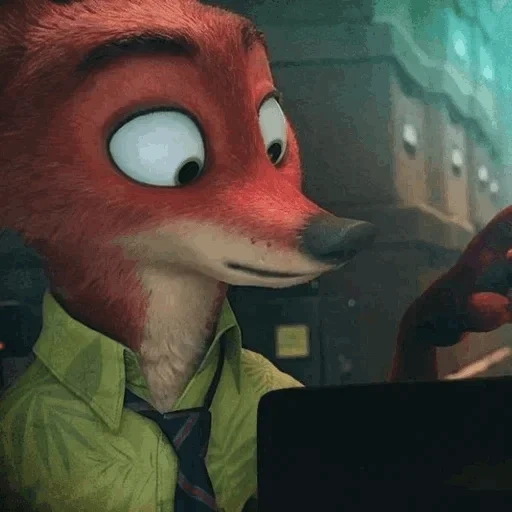 nick wilde, pelli di animali, nick l'orso di pelliccia, fox animal city, beast city nick wilde