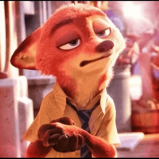 nick wilde, zeropolis, fox de zerolis, 3 d foxeropolis, personagens de zeropolis