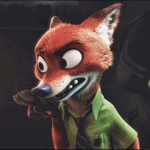 nick wilde, cuirs et peaux, renard à peau animale, nick wilde mosnter, beast city nick wilde