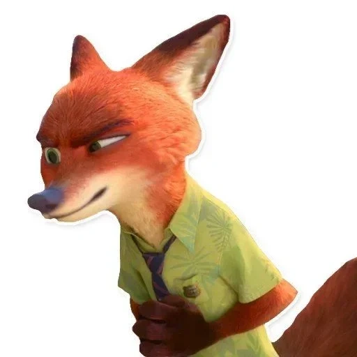 nick wilde, tierhäute, der fuchs nick wilde, fuchs mit tierfell, fox animal city