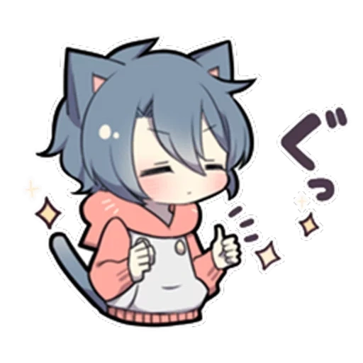 chibi, chibi uchiko, ash kitten, cute anime, anime charaktere