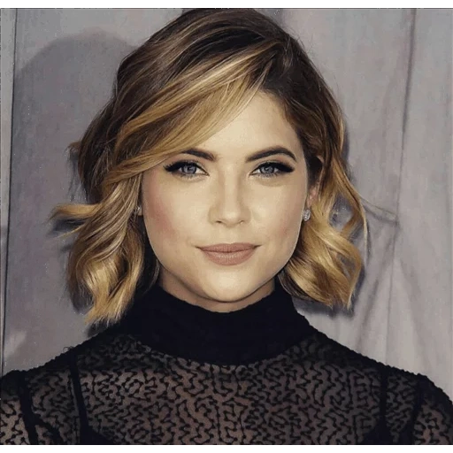 jeune femme, ashley benson, coupe de cheveux ashley benson, coiffures cheveux aux épaules, coupes de cheveux aux épaules d'ashley benson