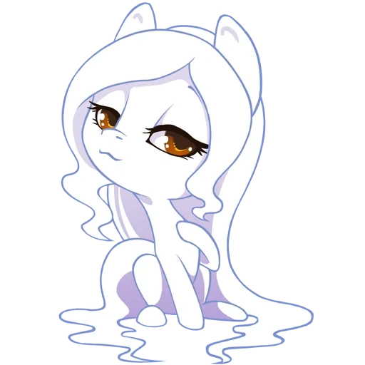 pony, anime, tränen der ponys, pony ist süß, weißes pony