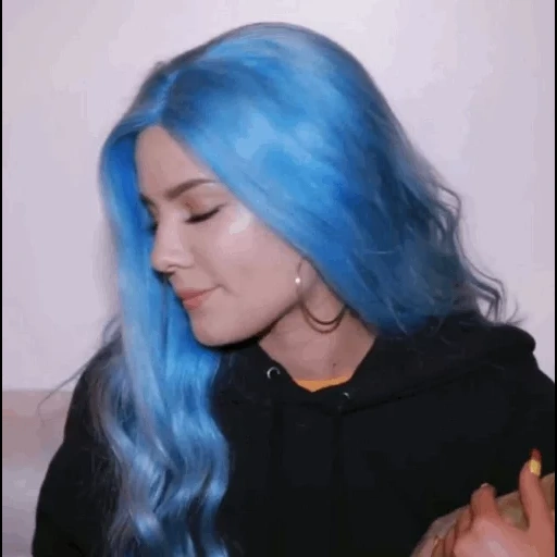 цвет волос, синие волосы, голубые волосы, цвет волос синий, темно синие волосы