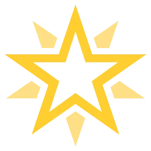 звезда, значок звезда, желтая звезда, звезда эмодзи, 2 звезды эмоджи