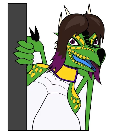 anime, personagem, dinosaur elvis, maskot de crocodilo, crocodilo bêbado