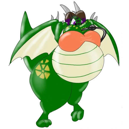 anime, graisse, dragons furri, monstre vert, rayman origins fat