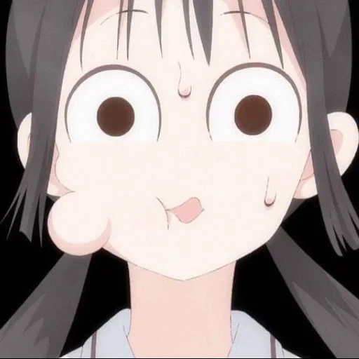 animation, anime, figure, asobi asobase, asobi asobase scream face
