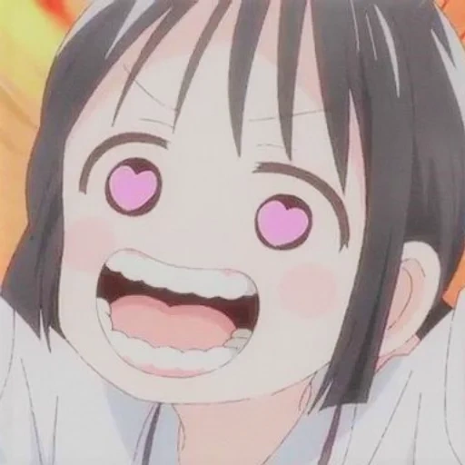 asobi asobase, personajes de anime, asobi asobase láser, asobi asobase anime moment, anime asobi asobase hano