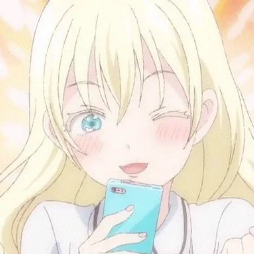 anime, anime mädchen, asobi asobase, anime charaktere, asobi asobase olivia