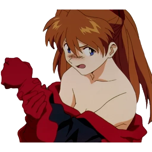 evangelion, salsiccia aska, evangelion asuka, evangelion anime, asuka langley surya