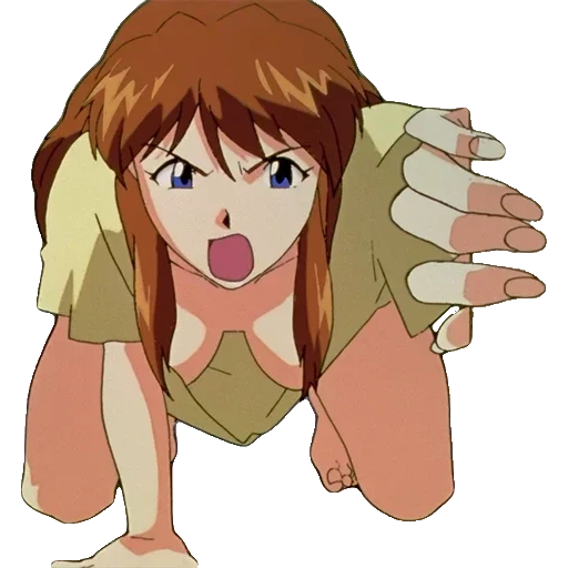 anime asuka, aska sausage, evangelion asuka, anime evangelion, evangelion pathetic