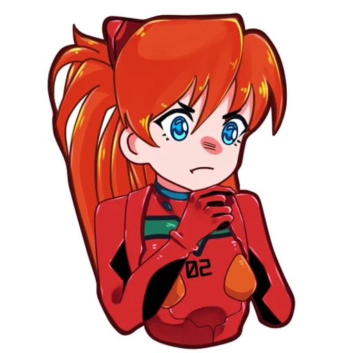 aska, evangelio, evangelion asuka, asuka evangelion chibi