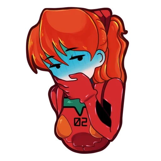 aska, asuka, atacante, evangelion asuka