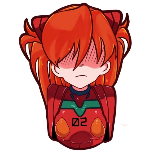 aska, asuka, évangélière, autocollants aska, evangelion asuka