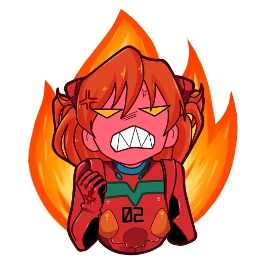 aska, asuka, atacante, evangelion, evangelion asuka