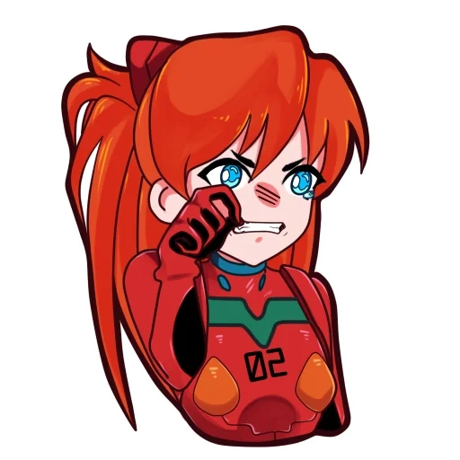 aska, asuka, le buteur, évangélière, evangelion asuka