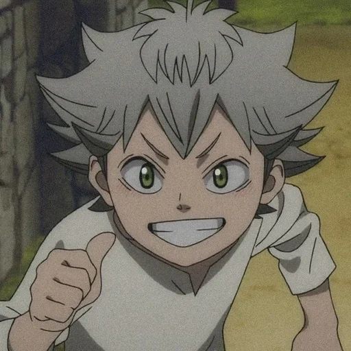 trifoglio nero, asta è piccolo, personaggi anime, black clover asta, asta black clover