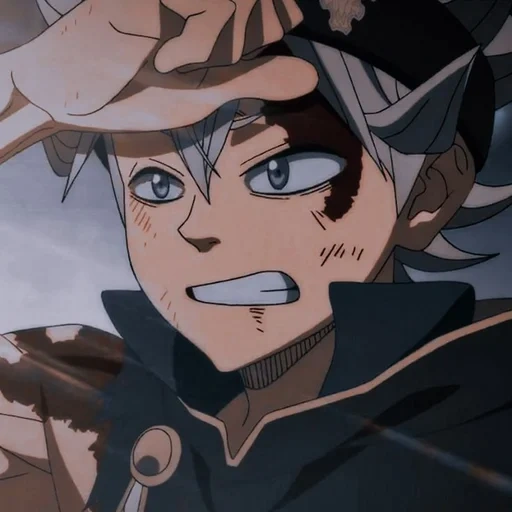 trifoglio nero, personaggi anime, asta black clover, asta è il trifoglio nero, screenshot di trifoglio nero