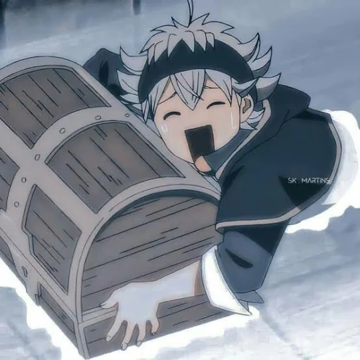 black clover, anime moment, black clover, black clover asta, anime black four-leaf clover