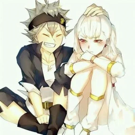 arte anime, carino anime, kilois al luca, asta x noelle, personaggio di anime