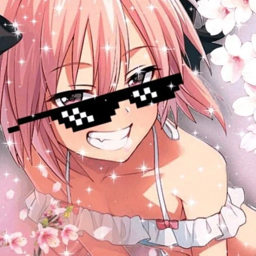 astolfo, astolfo chan, mème astolfo, astolfo sourit, anime amino amino