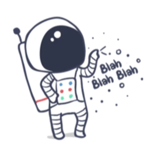 astronaute, beaux cosmonautes, cosmos de cosmonaute, dessin de cosmonaute, dessin de cosmonaute mignon