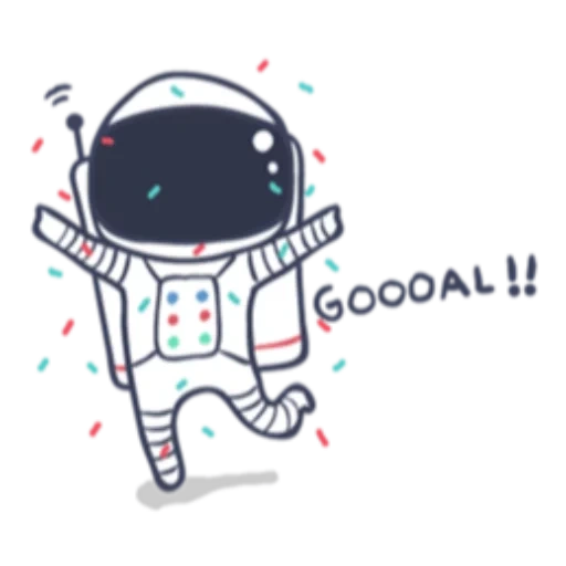 astronaute, astronaute, cosmonaute mignon, cosmos de cosmonaute, dessin de cosmonaute