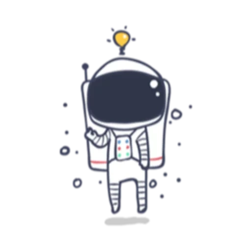 astronaute, astronaute, dessin animé de cosmonaute, cosmos de cosmonaute, l'astronaute est un vecteur