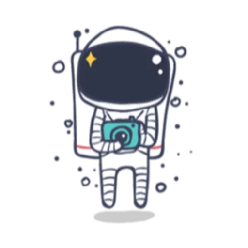 astronaute, astronaute, dessin animé de cosmonaute, beaux cosmonautes, cosmos de cosmonaute