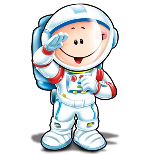 astronaut, kosmonautzeichnung, kleiner astronaut, cartoon astronaut, folienball astronaut