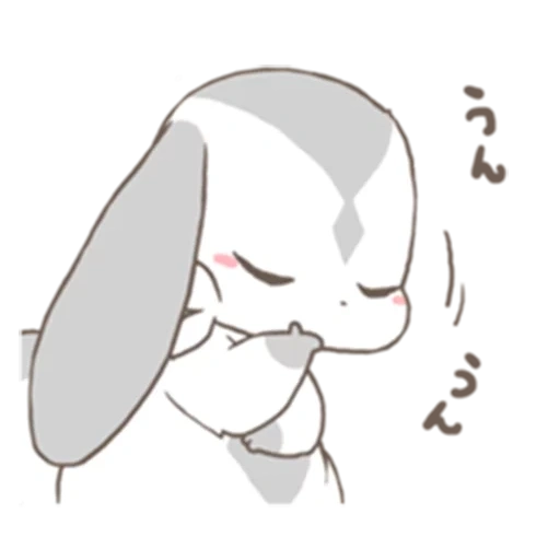 anime, anime süß, chibi kaninchen, lieber kaninchen, anime süße zeichnungen