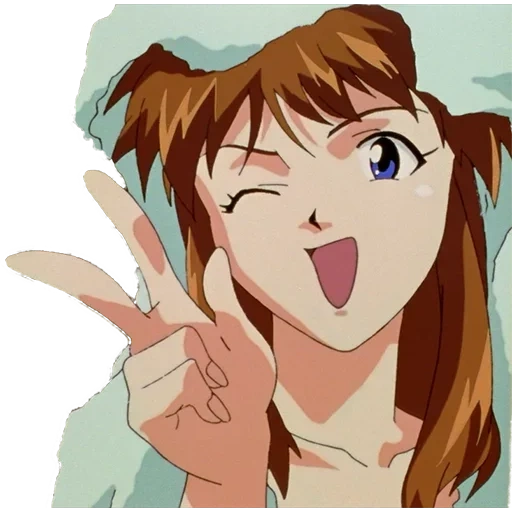 évangéliques, anime asuka, personnages d'anime, asuka gospel 1995, capture d'écran du sourire d'asuka langley 1995