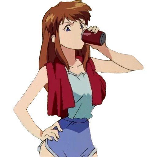 asuka langley surya, evangelion patético