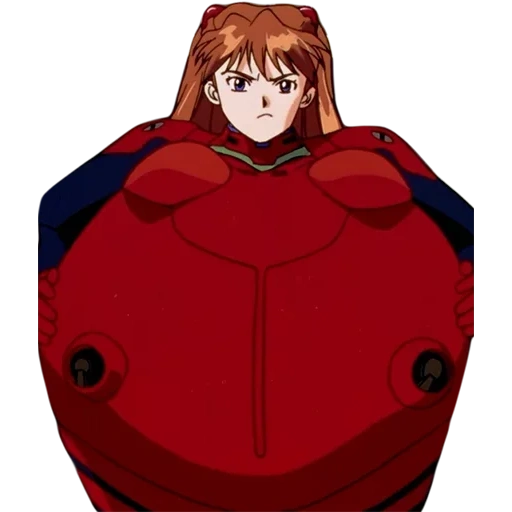 anime, anime, humano, fat aska langley, asuka langley emoções