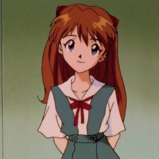 evangelion, evangelion 1995, karakter anime, asuka evangelion, asuka evangelion 1995