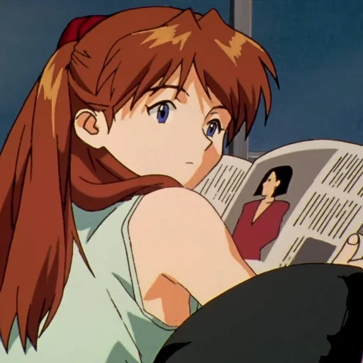 anime, evangelion, evangelion de anime, mangá de evangelion, asuka evangelion 1995