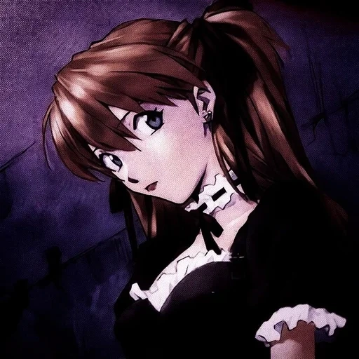 art anime, personnages d'anime, asuka langley surya, maides d'evangelion, evangelion aska maid