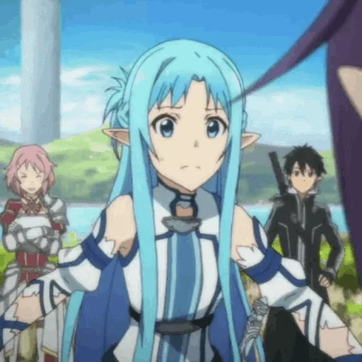 asuna alfheim, asuna masters of the sword, sinon master sword, asuna alfham undina, asuna yuki alfheim goluny