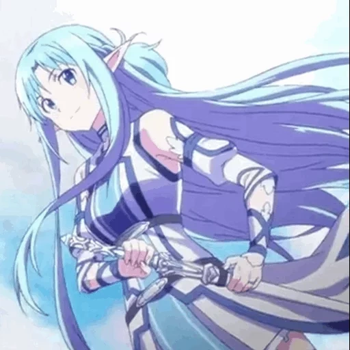 asuna, yasuna por la disciplina, chica de animación, assona por azul, espada maestra en línea