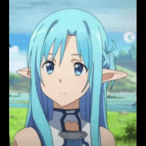 un archivo azul de zuna, espada maestra en línea, asuna alfheim ondine, la segunda temporada de la animación principal de la espada, asuna por ji alfheim azul