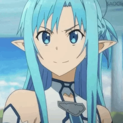 asuna, asuna yuki, asuna yuki è blu, maestri della spada online, asuna alfham undina