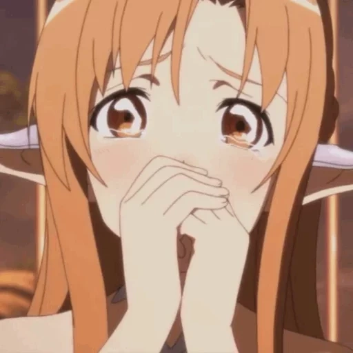 asuna, asuna, asuna yuki, pleurer asuna, maîtres de l'épée en ligne