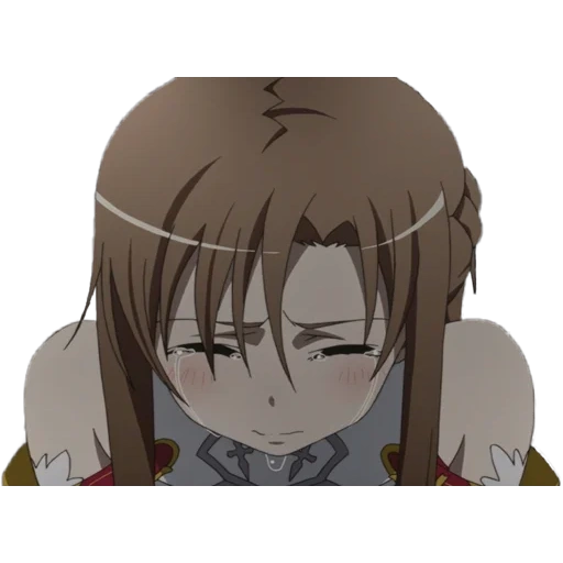 asuna yuki cries, asuna cries, asuna yuki, asuna, anime characters