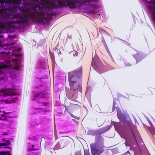 asuna, yasuna por la disciplina, ángel de asuna, espada maestra en línea, asuna por alicia