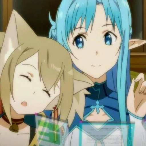 sao silica, asuna sinon yuri, espada maestra en línea, espada 2x18 fecha de transmisión original 1 de abril de 2013, ayano silika keiko alfheim online