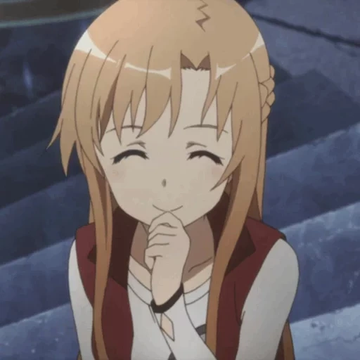 asuna, asuna yuki, karakter anime, asuna yuki tersenyum, master of the sword online